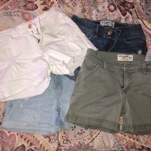 Abercrombie kids midi shorts size 11/12 lot